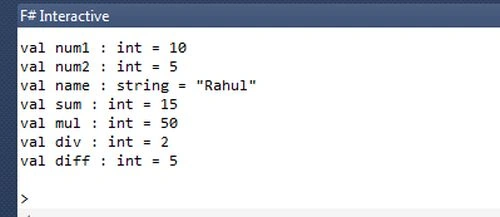 f sharp program