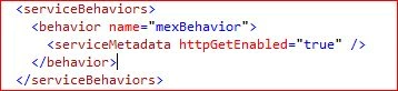 service metadata is enabled 