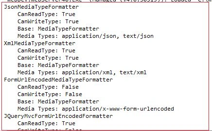 output window