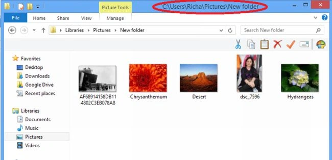 Windows explorer