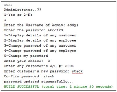 change password of any customer