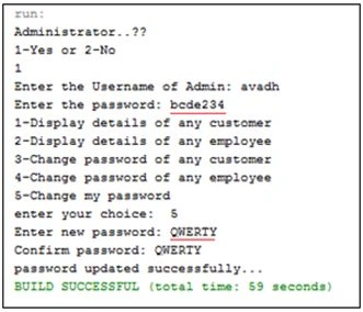 change password