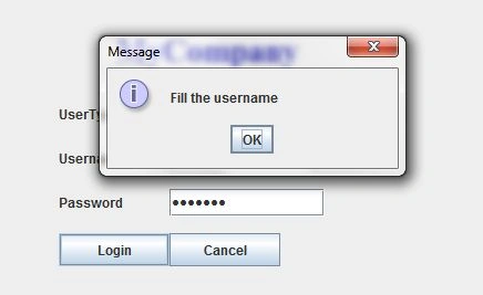 Popup Window with UserName