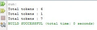 int countTokens