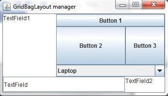 GridBag Layout Manager