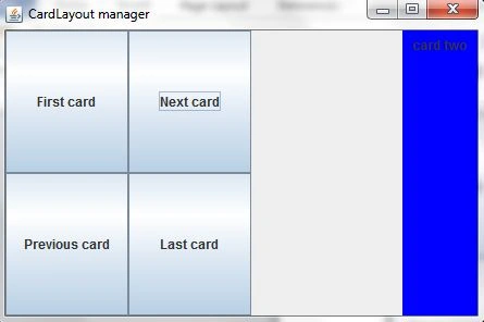 Next Card in Layout Manager
