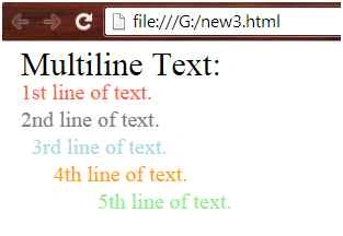 Multiline text