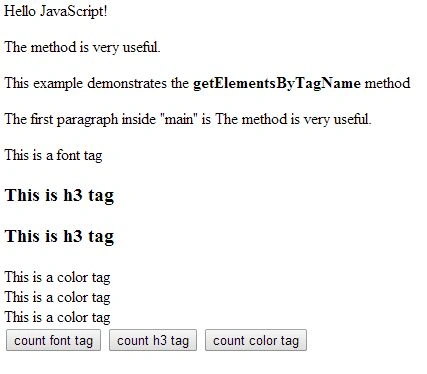 counting the number of various tags