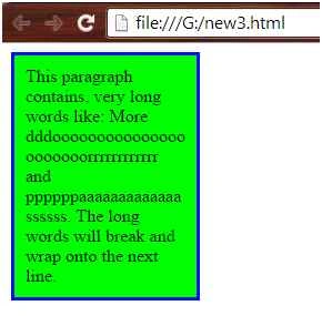 Break word