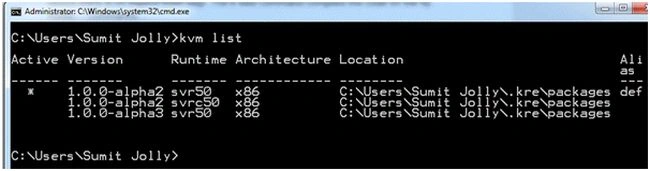 kvm list