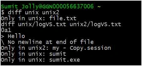 diff command