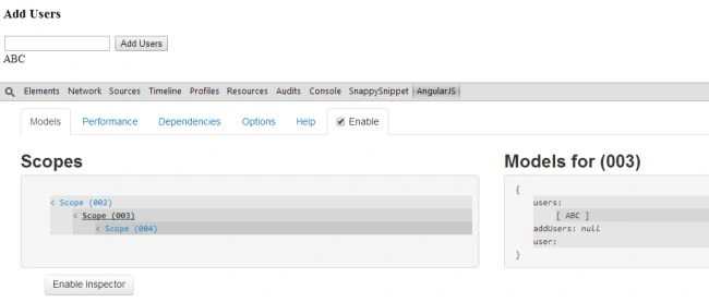 Add Users in Models Tab