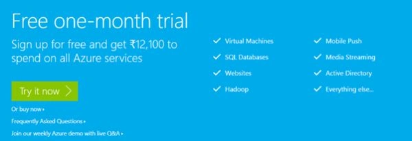 free one month trial