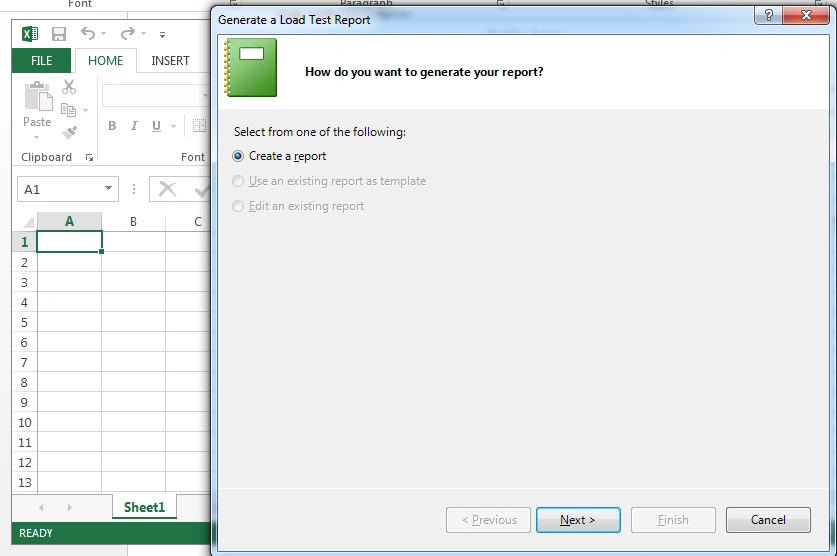 Create Excel Report