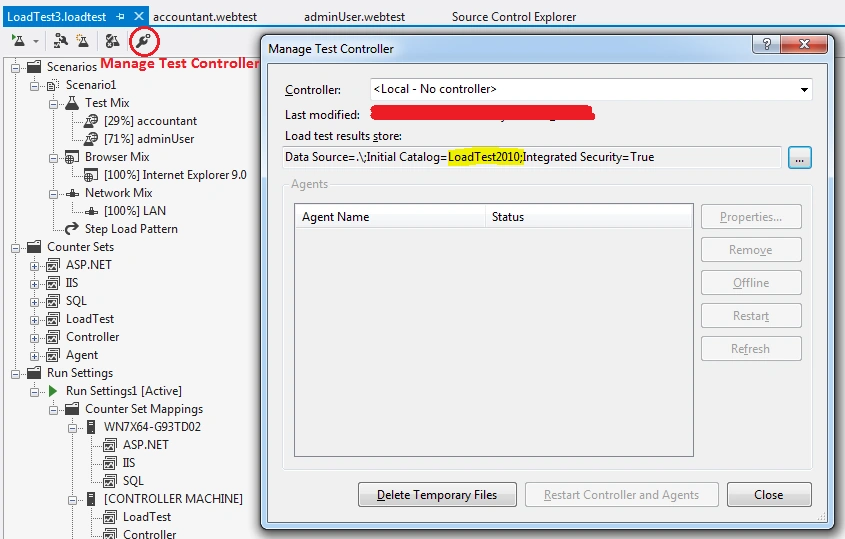 Test Controller