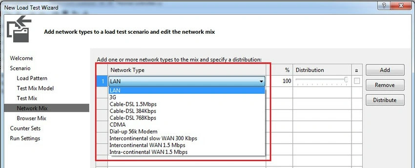 Network connection