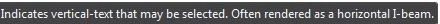 vertical text tool tip