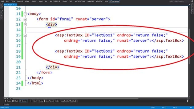 In the TextBox