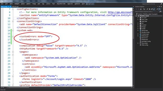custom errors