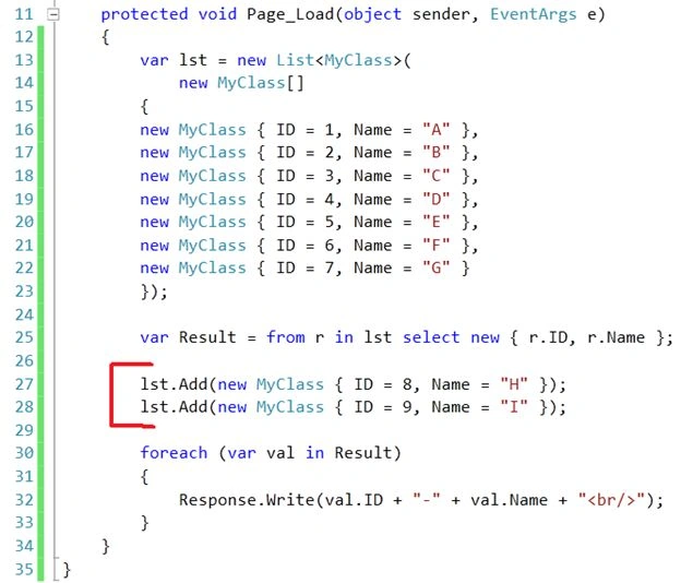 List Code