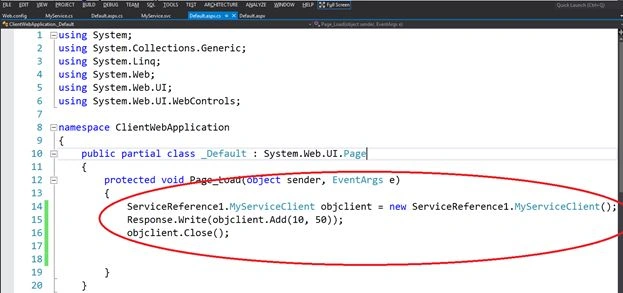 client application