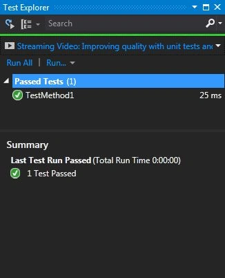 Test Explorer