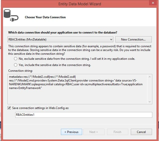 select data connection