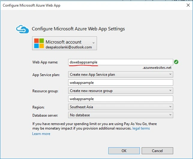 Configure Microsoft Azure Web App