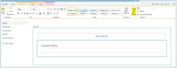Add Content Editor