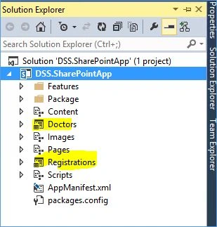 Registrations folder