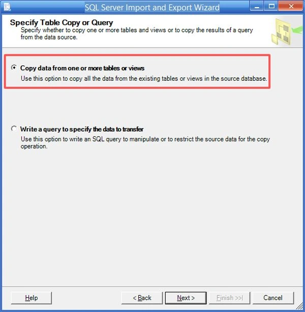 copy data