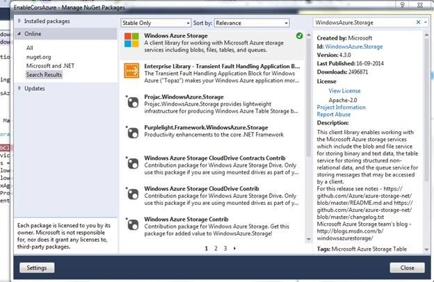 Install a Nuget package