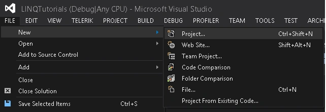 Create a New project