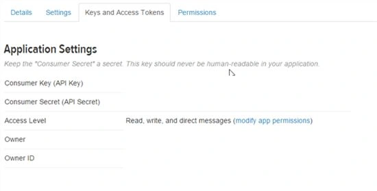 application setting