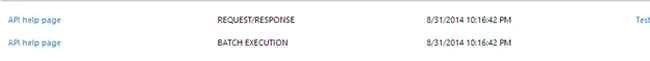 API help page