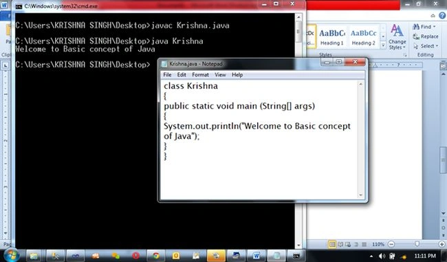 basic concept of java