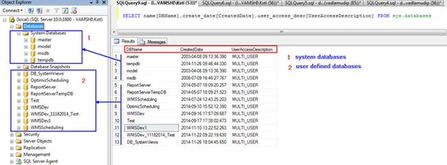 system database