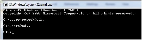 Open command prompt