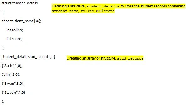Array of Structures