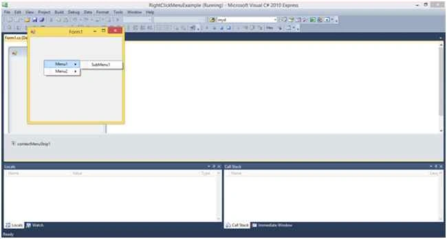 Right Click Menu