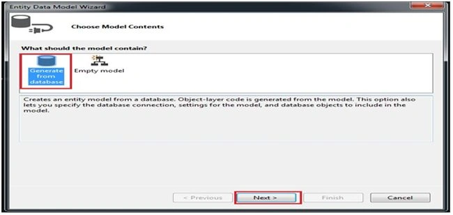 choose model connection