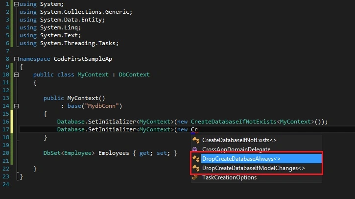 Database Initializer