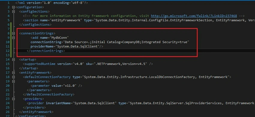 Connection string