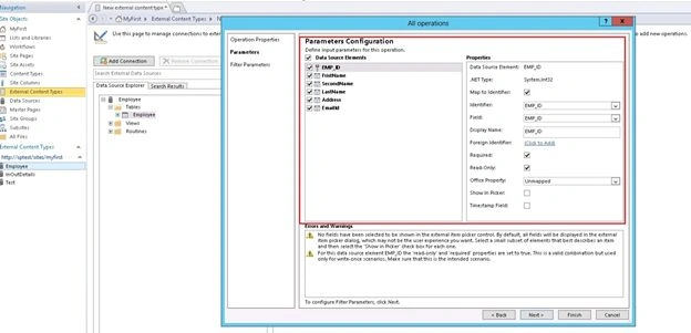 Parameters Configurations