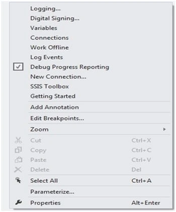 debug progress reporting
