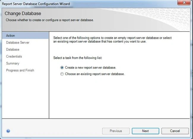 new report database 