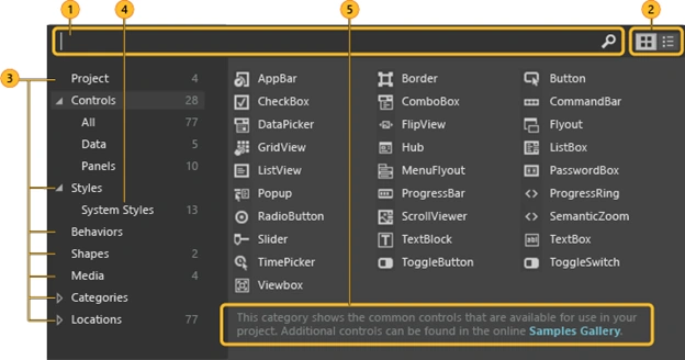 Asset window