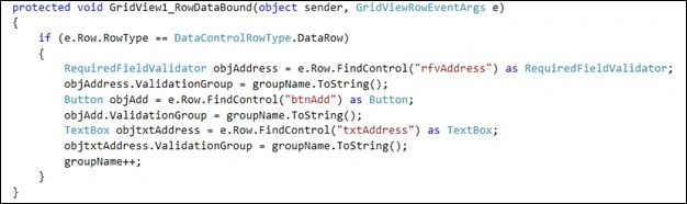 RowDataBound event