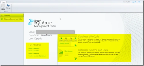 Database server administration