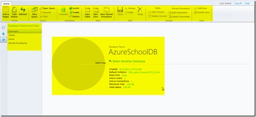 SQL Azure Q2 database